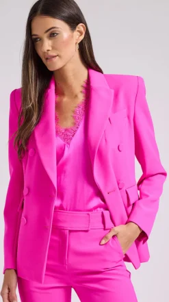 Best - Arielle Crepe Blazer - Magenta Blazers
