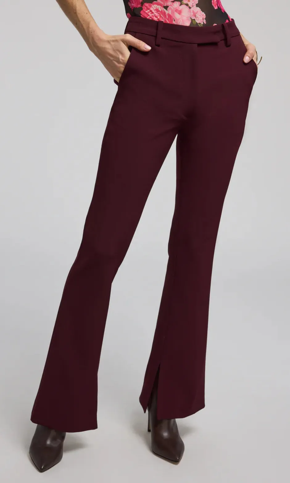 Online - Cady Crepe Pants - Malbec Pants