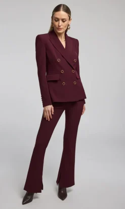 Online - Cady Crepe Pants - Malbec Pants