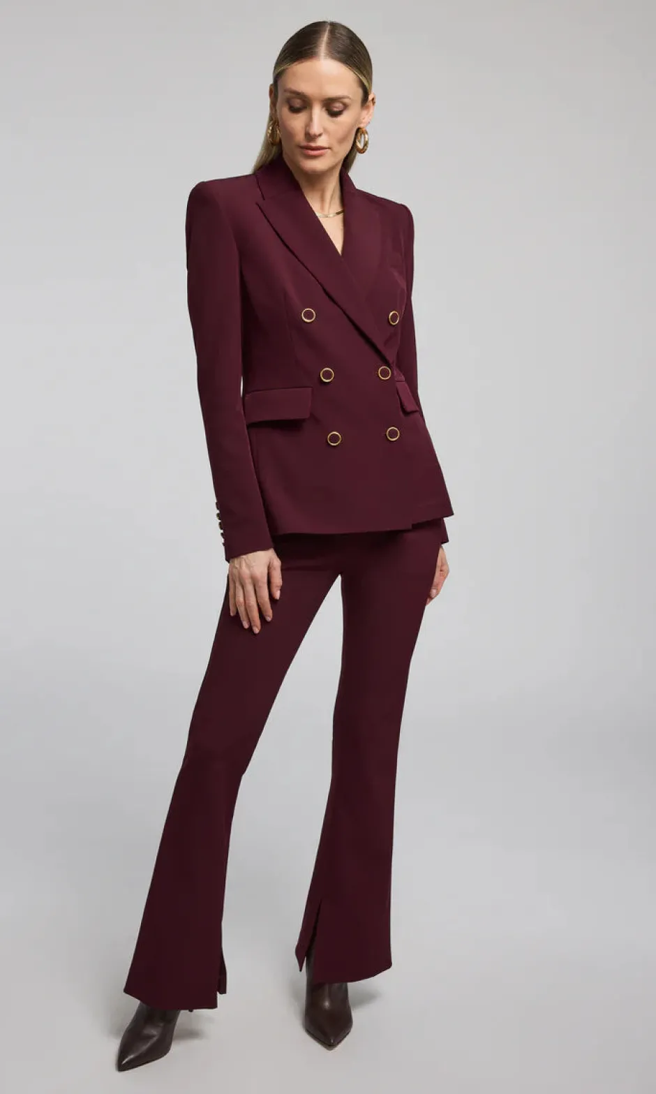 Online - Cady Crepe Pants - Malbec Pants