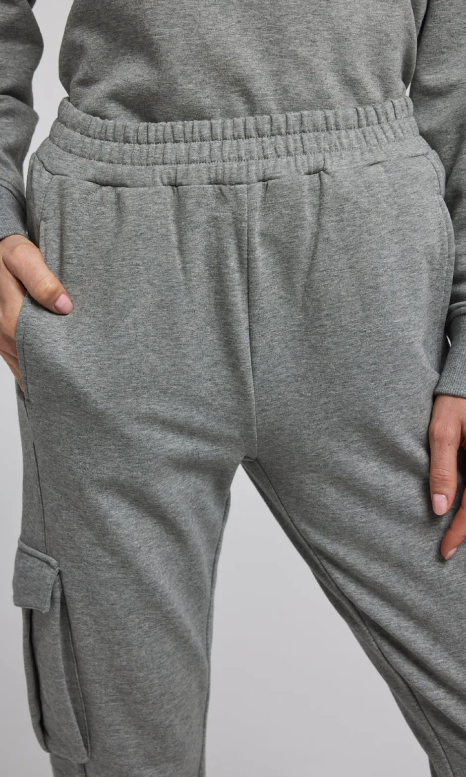 Fashion - Chandra Fleece Sweatpants - Heathered Grey Pants