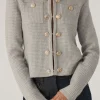 Discount - Cypress Knit Cardigan - Medium Heather Grey Sweaters & Knits