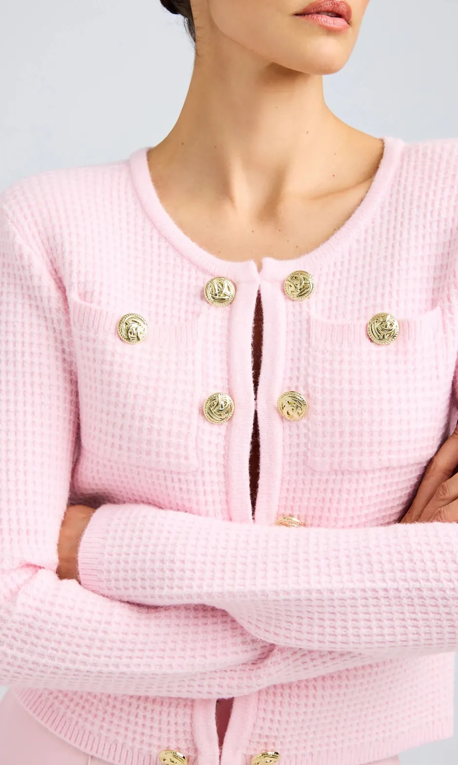 Discount - Cypress Knit Cardigan - Petal Pink Sweaters & Knits