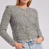 Online - Diana Cardigan - Black Melange Sweaters & Knits