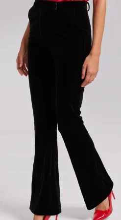 Sale - Jackie Velvet pant - Black Pants