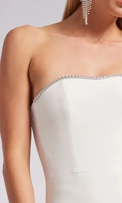 Hot - Joelle Crystal Dress - White Dresses | Mini Dresses