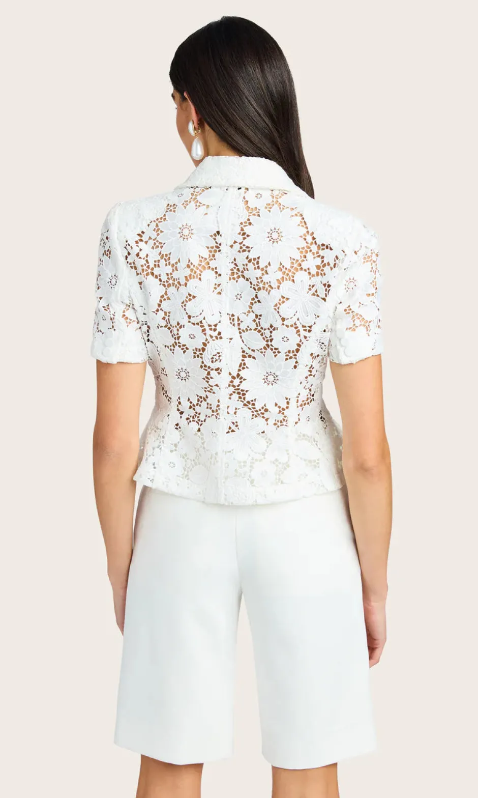 New - Melbourne Lace Blazer - White Blazers