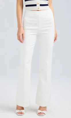 Sale - Nellie Crepe Pants - White Pants