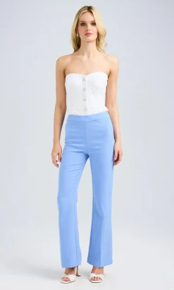 Online - Nellie Crepe Pants - Periwinkle Pants