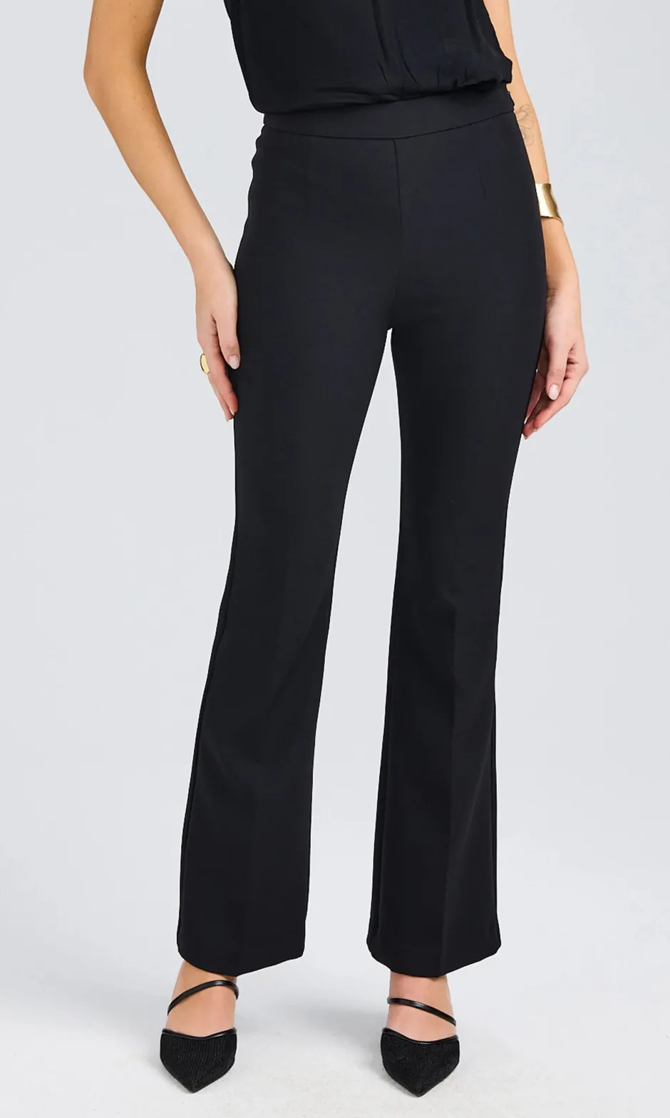 Online - Nellie Crepe Pants - Black Pants
