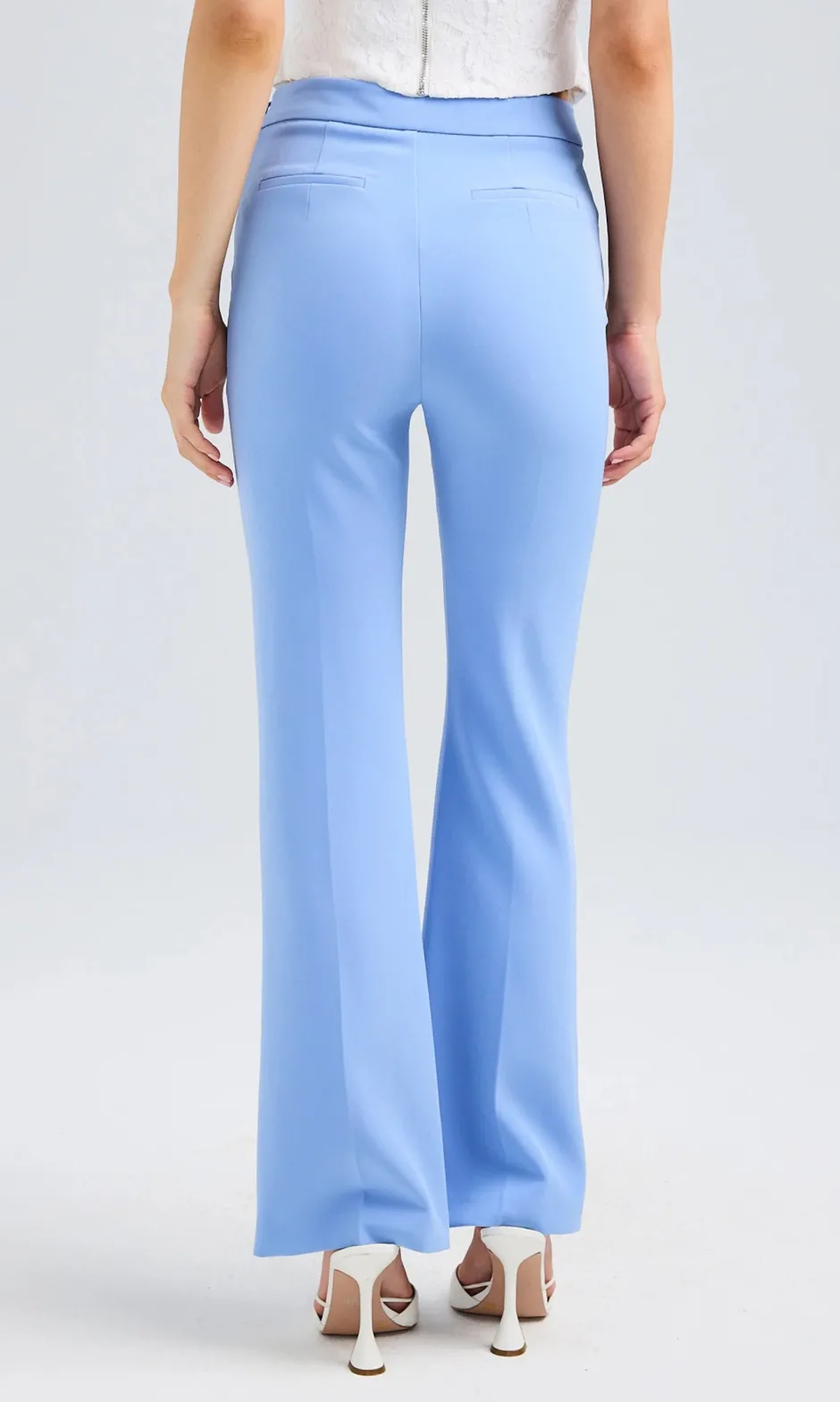 Online - Nellie Crepe Pants - Periwinkle Pants