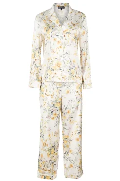 Outlet - Nikki Pajama Set - Marigold Bloom White Intimates