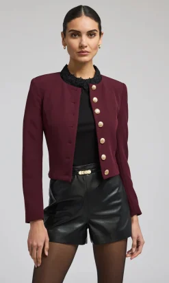 Hot - Olempia Crepe Blazer - Malbec Blazers