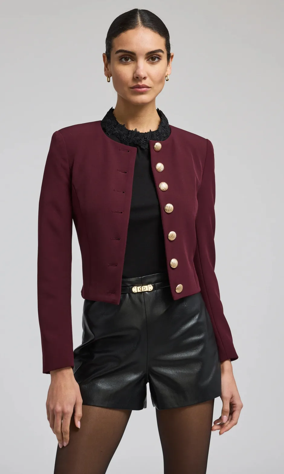 Hot - Olempia Crepe Blazer - Malbec Blazers