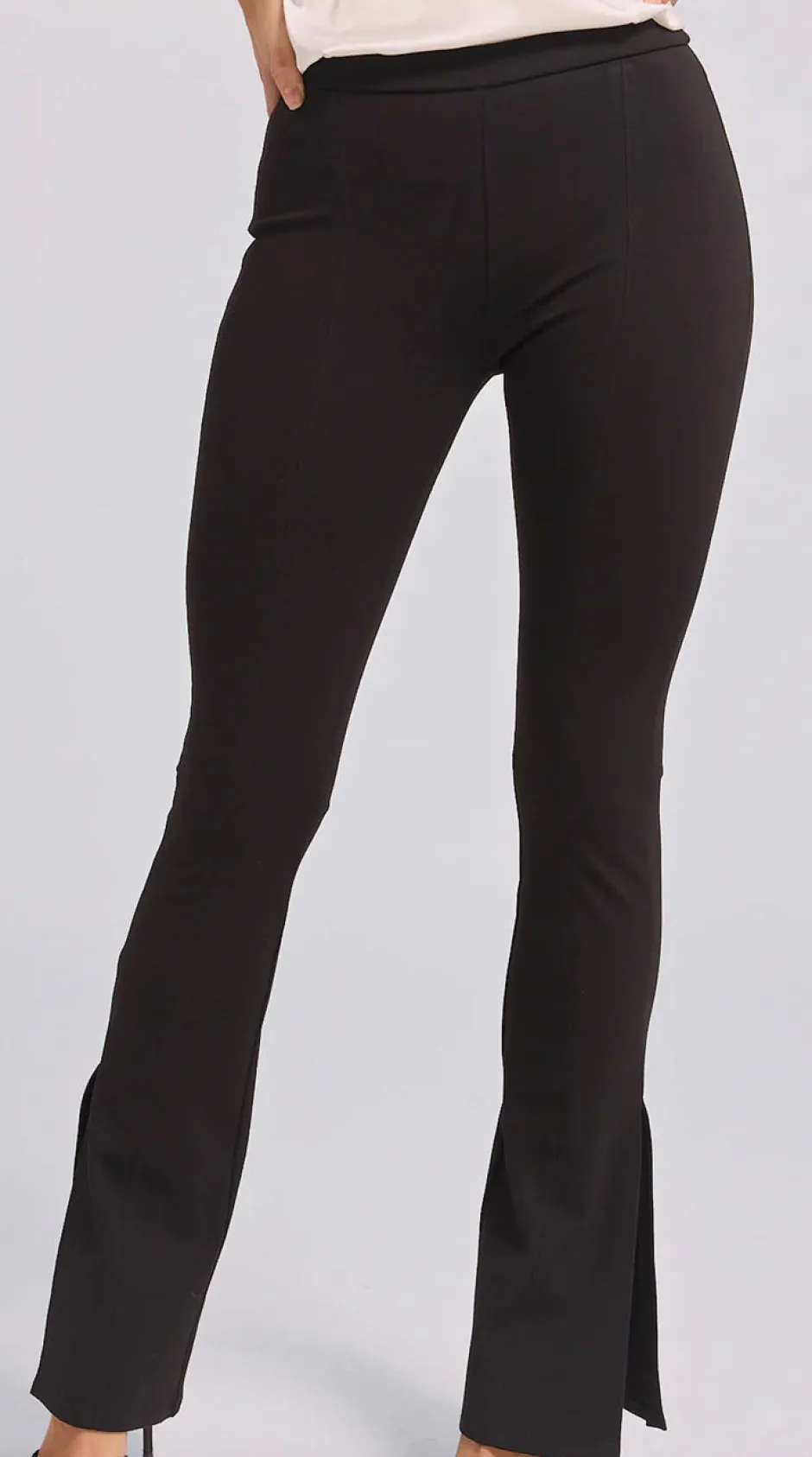 Best - Raya Ponte Fare Leggings - Black Pants