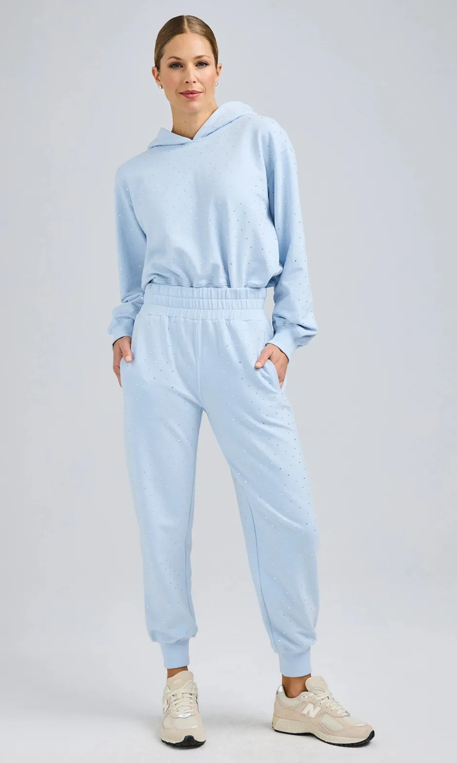 Fashion - Renae Crystal Hoodie - Opal Sweaters & Knits