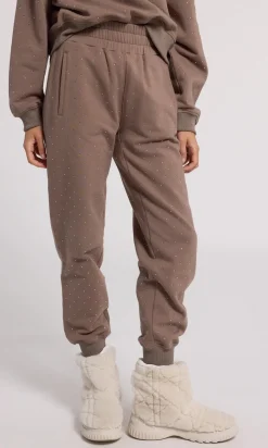 Sale - Ruel Crystal Sweatpants - Truffle Pants