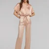 Sale - Theresa Satin Pant - Terracota Pants