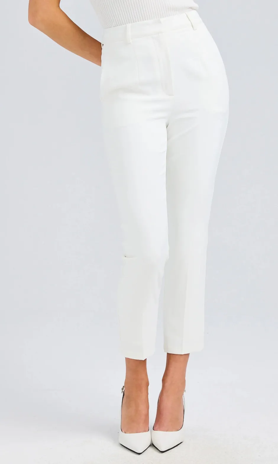 Best - Tula Crepe Pants - White Pants