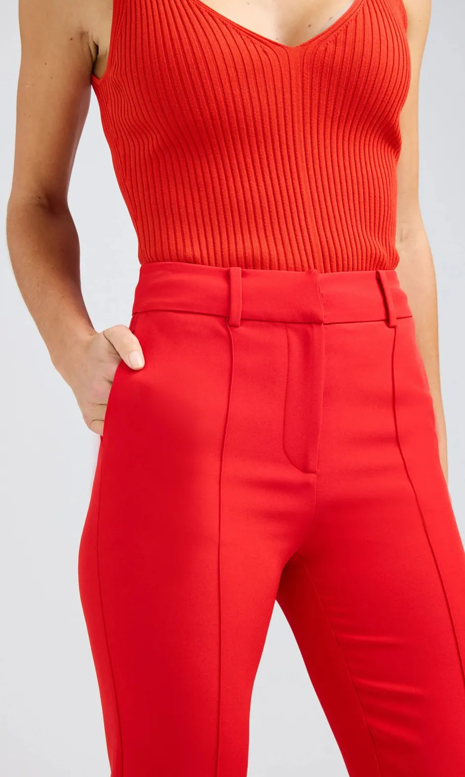 Outlet - Tula Crepe Pants - Flame Pants