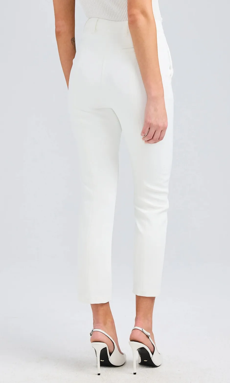 Best - Tula Crepe Pants - White Pants