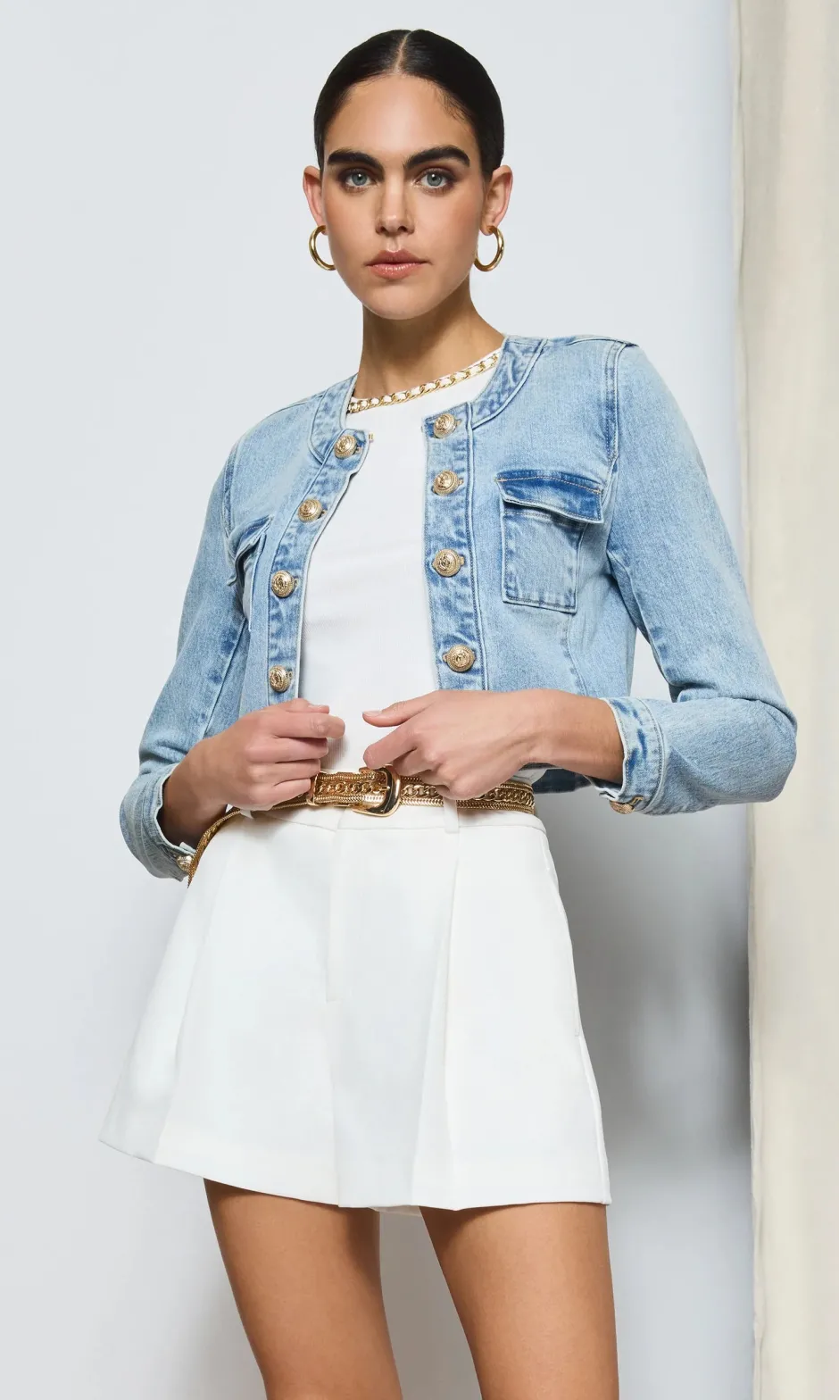 Online - Valentina Denim Jacket - Light Blue Denim Jackets | Jackets