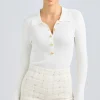 Outlet - Viviana Sweater - White Sweaters & Knits