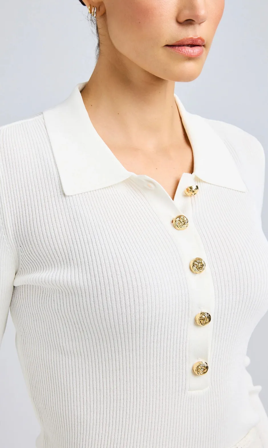 Outlet - Viviana Sweater - White Sweaters & Knits