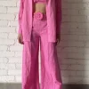 Hot - Yuri Bandeau - Pink Crop Tops