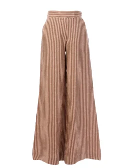 Fashion - Capri Pant - Chocolate Stripe Pants