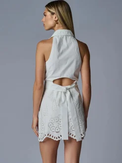 Online - Domino Dress - White Mini Dresses | Dresses