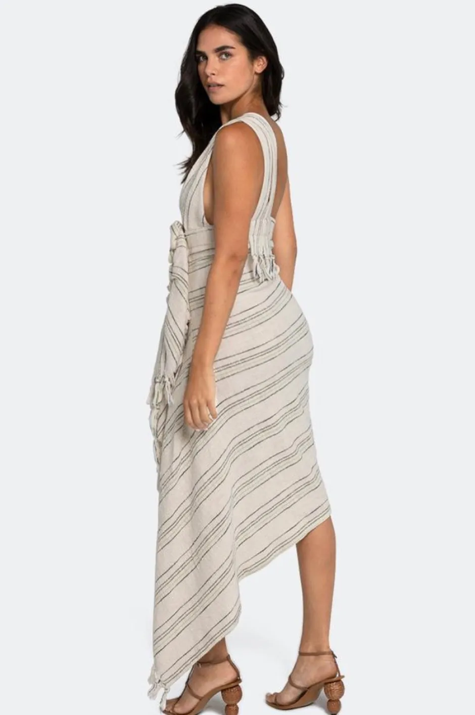 Clearance - Cabo Dress - Sage Multi Dresses | Midi