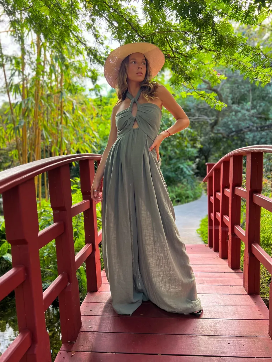 Best - Esme Jumpsuit Forest Exclusive Pants Jumpsuits