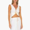 Sale - Fallon Top - White Crop Tops