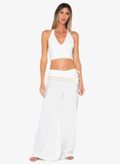 Fashion - Genevieve Pant - Ecru Pants