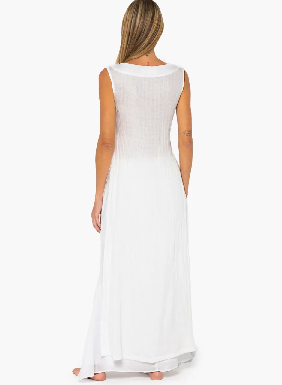 Clearance - Havana Maxi Skirt - White Long Skirts