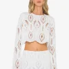 Online - Karli Top - Off White Crop Tops