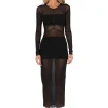 Discount - Lauren Dress - Black Dresses | Midi