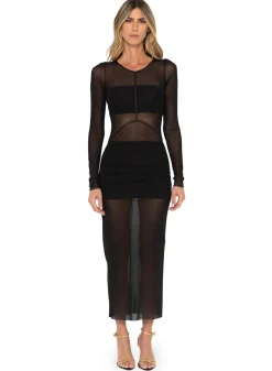 Discount - Lauren Dress - Black Dresses | Midi