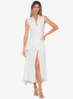 Sale - Lydia Dress 2.0 - Black Stripe Dresses | Long Dresses