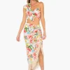 Clearance - Mallorca Floral Skirt - Multi Floral Long Skirts