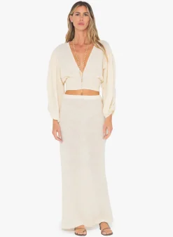 Clearance - Nava Top - Vanilla Crop Tops