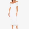 Fashion - Nora Dress - Off White Dresses | Midi