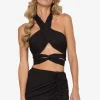Clearance - Randy Top - Black Crop Tops