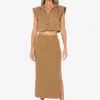 Hot - Reese Skirt - Caramel Long Skirts