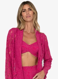 Discount - Remy Bra Top - Fuschia Crop Tops