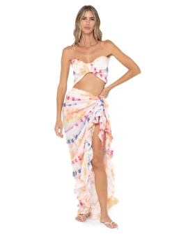 Sale - Sicily Skirt - Peach Long Skirts