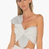 Outlet - Sol Bandeau - Grey/Oatmeal Crop Tops