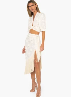 Clearance - Vera Skirt - Vanilla Long Skirts