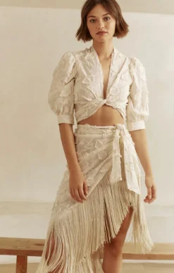 Clearance - Vera Skirt - Vanilla Long Skirts